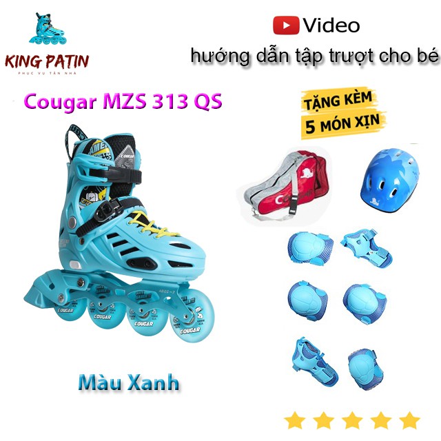 Giày Patin Cougar MZS 313 QS Xanh