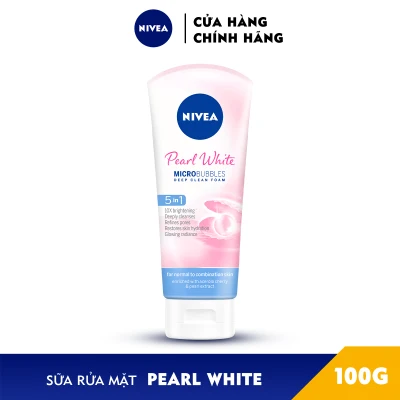 Sữa rửa mặt NIVEA Pearl White giúp trắng da ngọc trai (100g) - 81295
