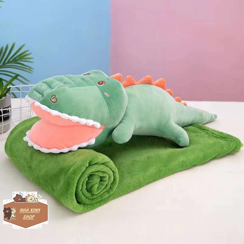 [HCM]Bộ chăn gối văn phòng cá sấu