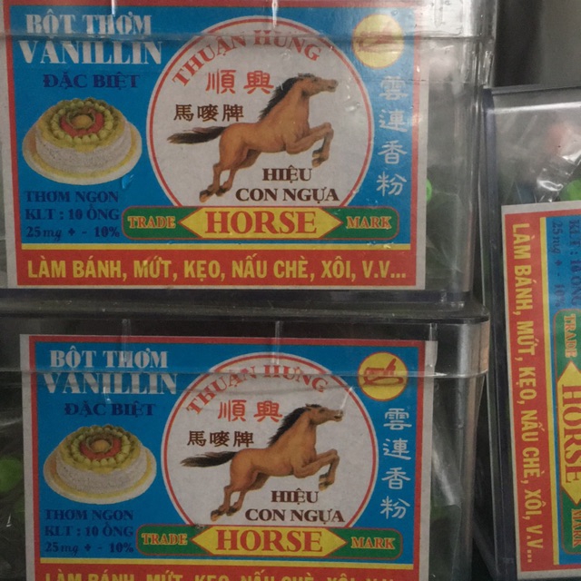 Bột Thơm vani Thuận Hưng (Hộp 100 ống) Đại lý Gạo Bà Hoa