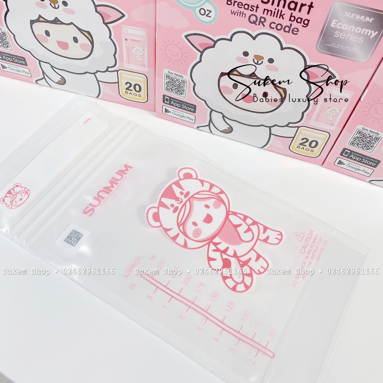 Túi Trữ Sữa Sunmum 100Ml/250Ml