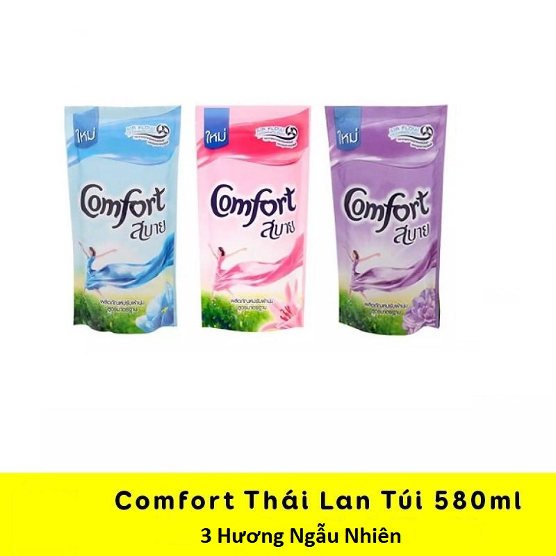 Combo 3 túi nước xả vải comfort thái lan 580ml hương - nước xả comfort - nước làm mềm vải comfort - nước xả vải thái lan bh919