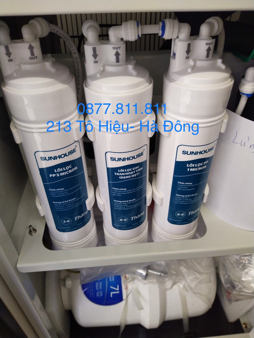 Bộ lõi 1,2,3 Sunhouse ĐÚC dùng cho cây nước nóng lạnh - Chính hãng