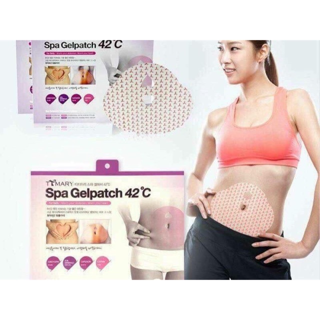 MIẾNG DÁN TAN MỠ BỤNG Ttmary Spa Gel Patch 42 độ C