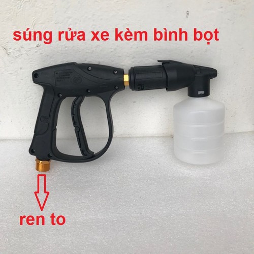 Súng rửa xe , Súng rửa xe tặng bình bọt tuyết