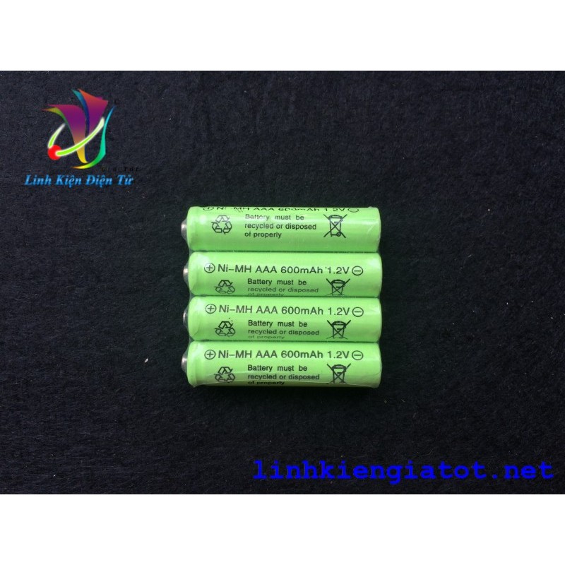 Pin aaa ni-mh 600mah 1.2v sạc được
