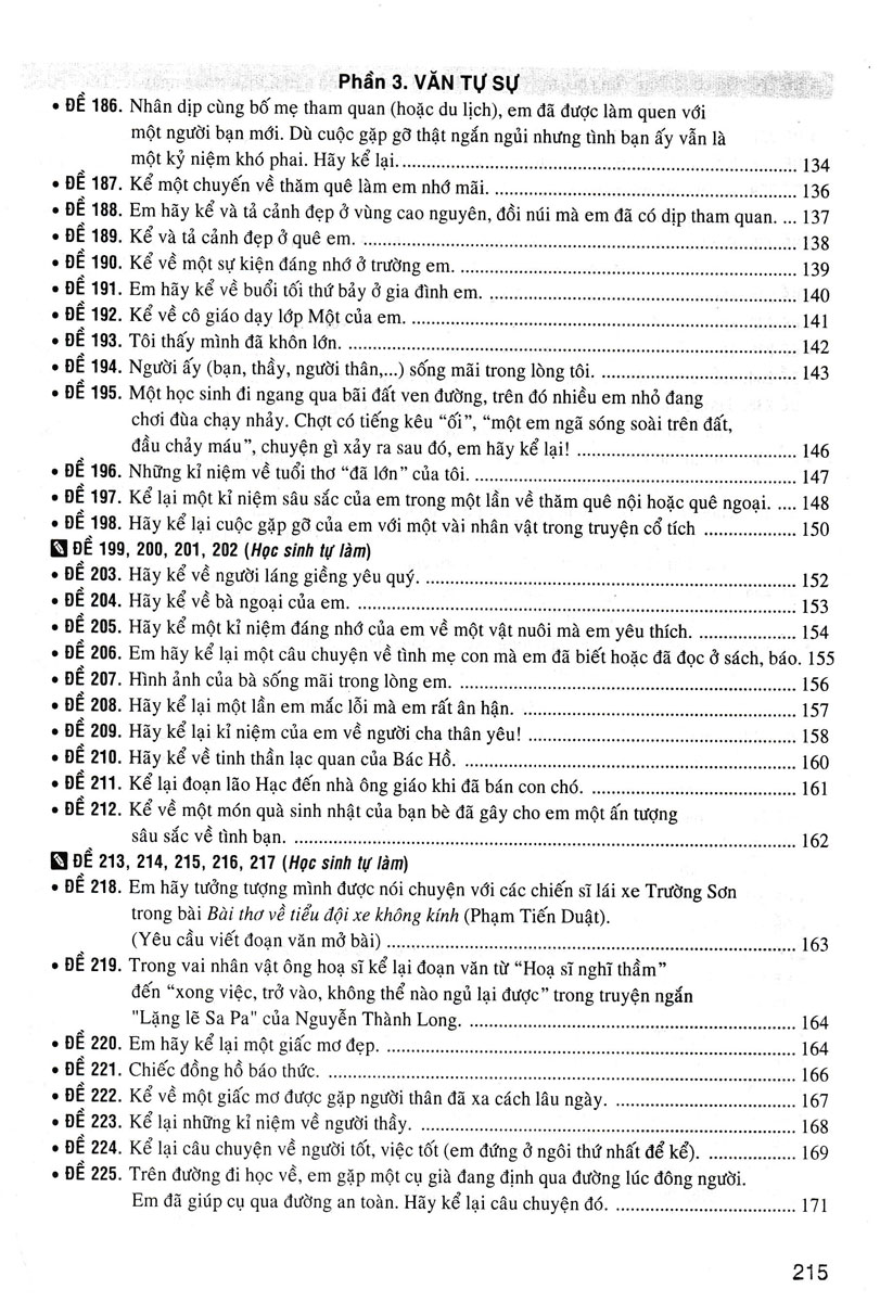 270 ĐỀ VÀ BÀI VĂN HAY LỚP 8 ( DÙNG CHUNG CHO CÁC BỘ SGK HIỆN HÀNH)