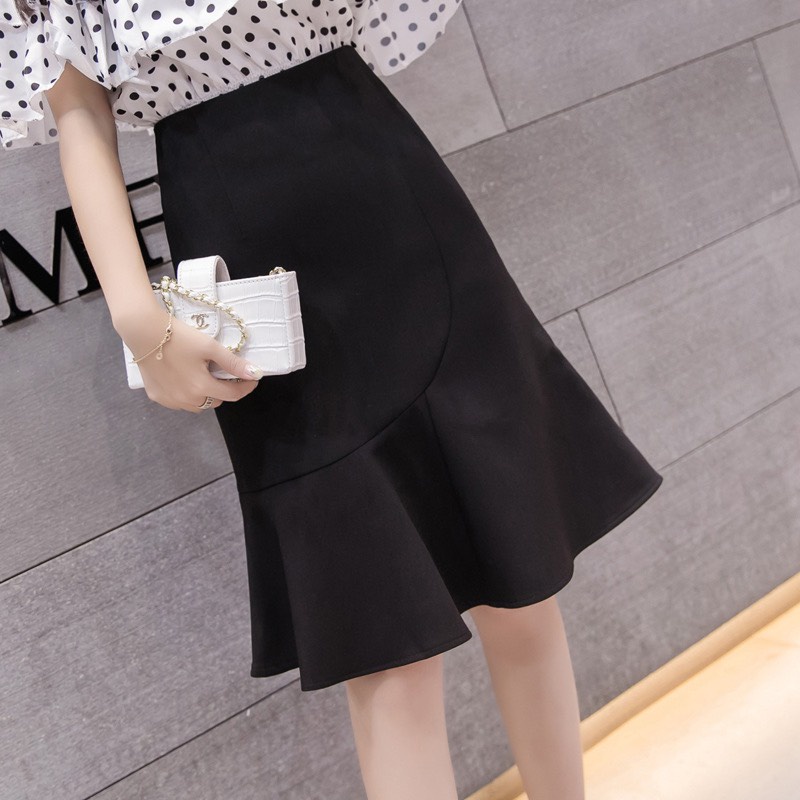 Chân váy đuôi cá chất liệu tuyết mưa may đồ công sở
