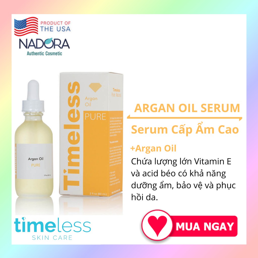 Tinh Chất Dưỡng Da Serum Timeless Argan Oil (30ml)