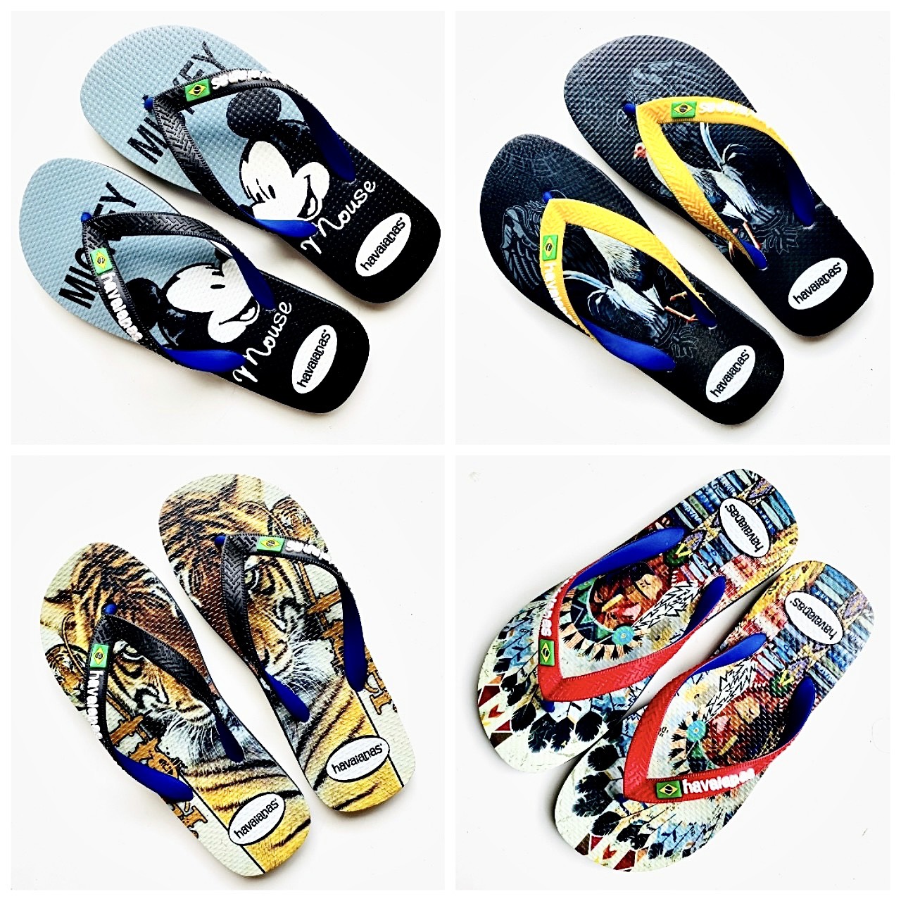 Dép kẹp nam xỏ ngón Havaianas in 3D cao cấp nhiều mẫu lựa chọn