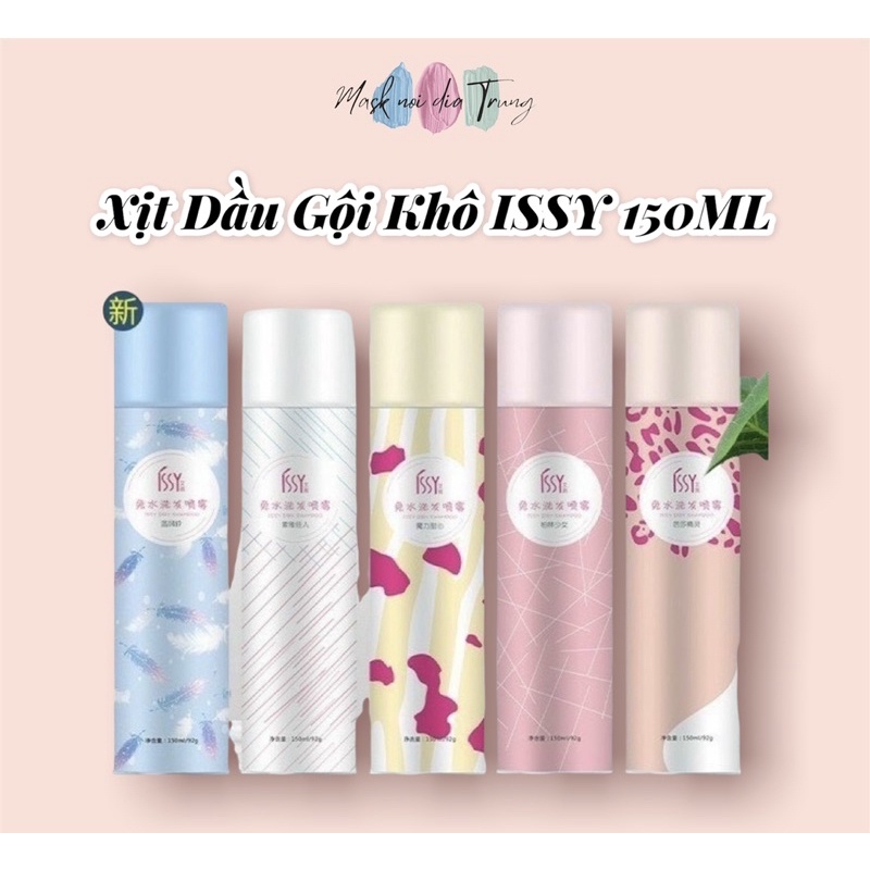 Xịt Dầu Gội Khô ISSY 150ML