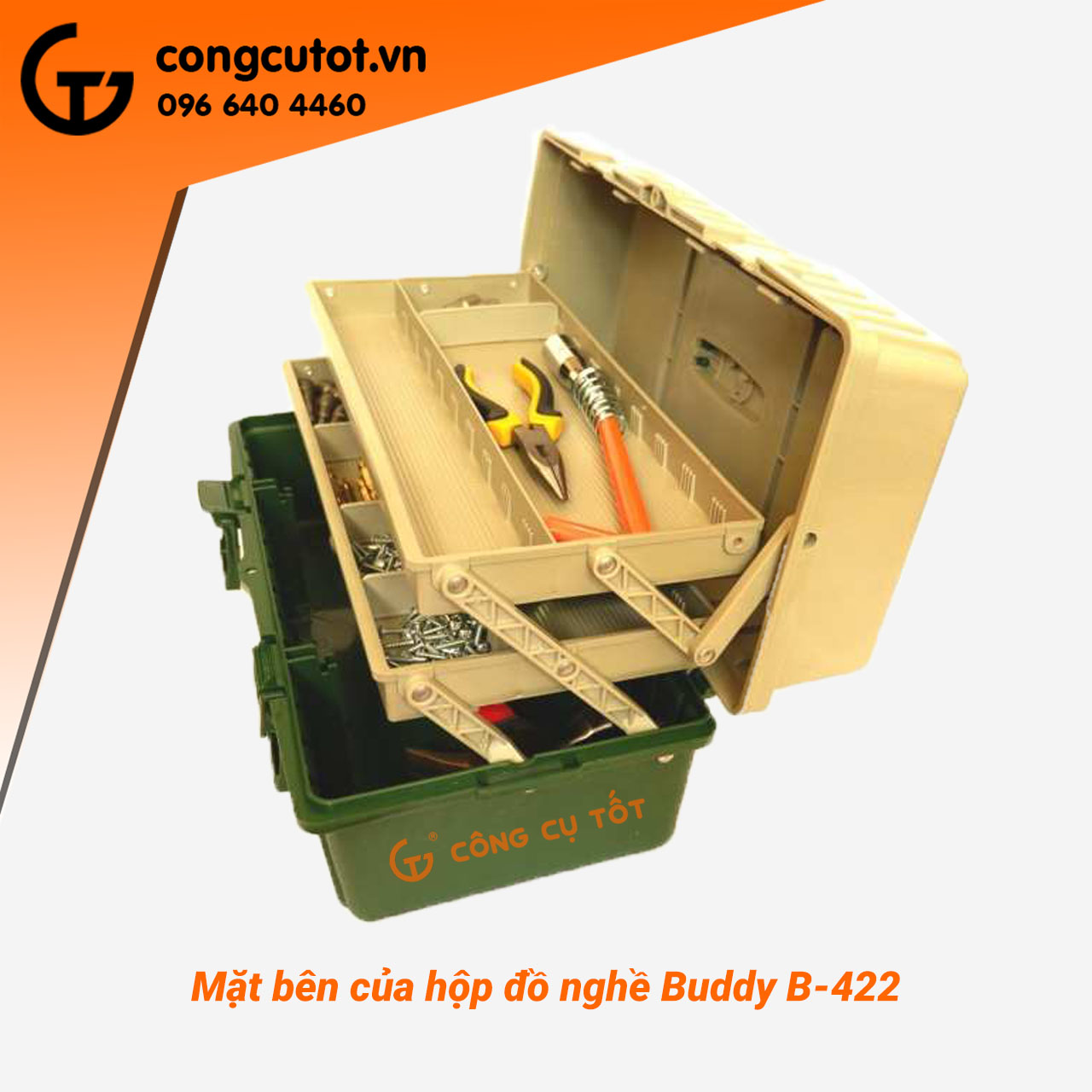 Hộp đồ nghề 3 tầng Buddy K0004 B-422