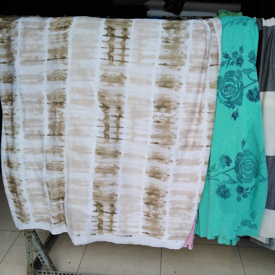 Cotton ribbed fabric elasticity coffee color super beautiful, super quality 25K/m (format 1m6)