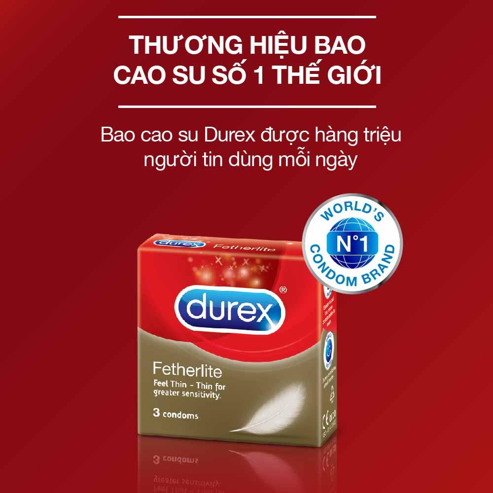Bộ 3 Bao cao su Durex Fetherlite 3 bao