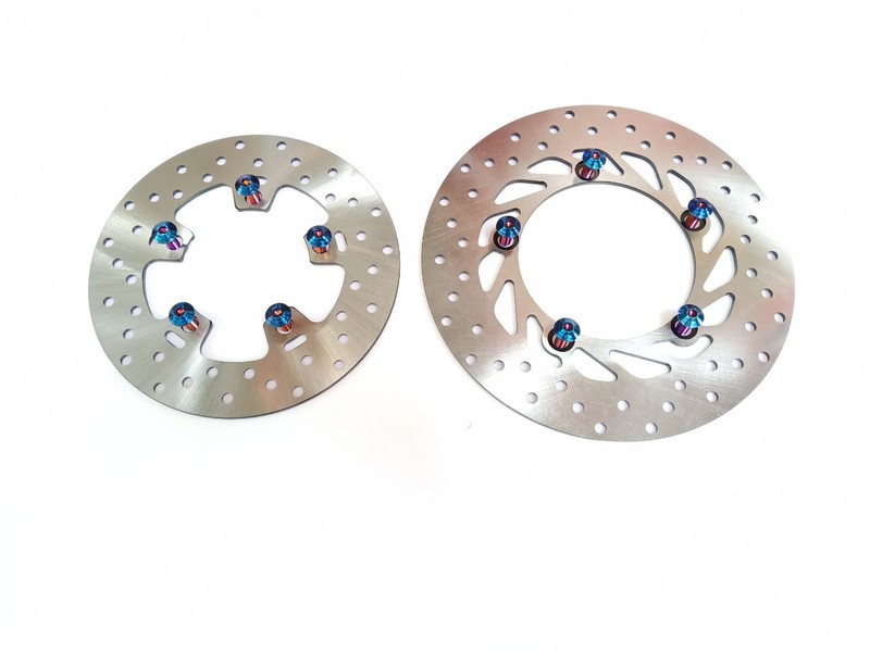 cặp đĩa thắng trước sau xe exciter 150 zin có luôn 10 con óc