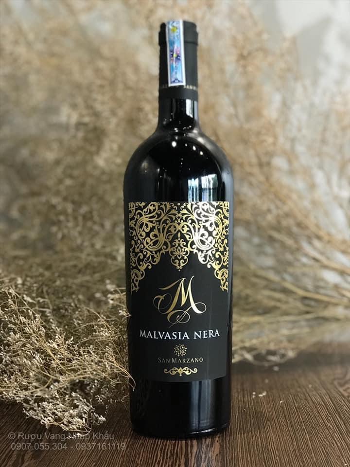 (Có hộp quà tặng miễn phí) Vang Nhập khẩu Ý M Malvasia Nera