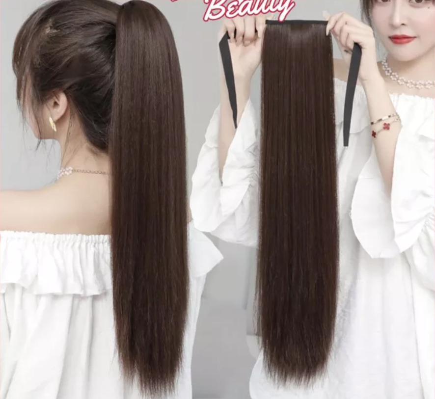 [HCM]Tóc giả nữ cột xoăn đuôi Hàn Quốc ( dài 40cm )