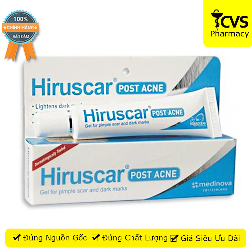 Hiruscar Post Acne 10g - Kem hỗ trợ cải thiện sẹo hiệu quả - CVS Pharmacy