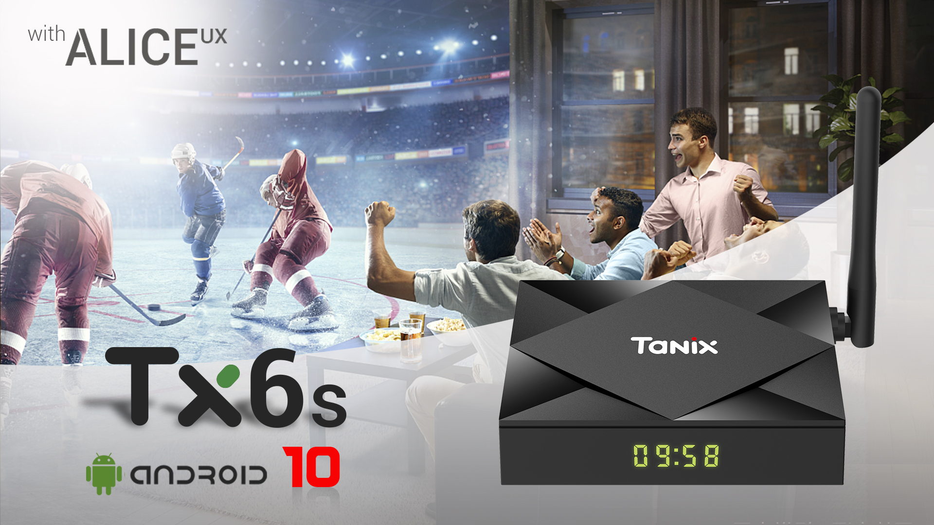 Android Tivi Box Tanix6S - phiên bản Android 10.0 Ram 2 Rom 8GB
