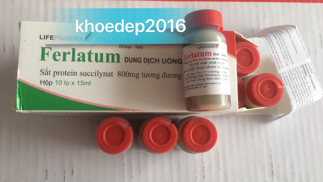 Dung dịch uống bổ sung sắt Ferlatum 15ml