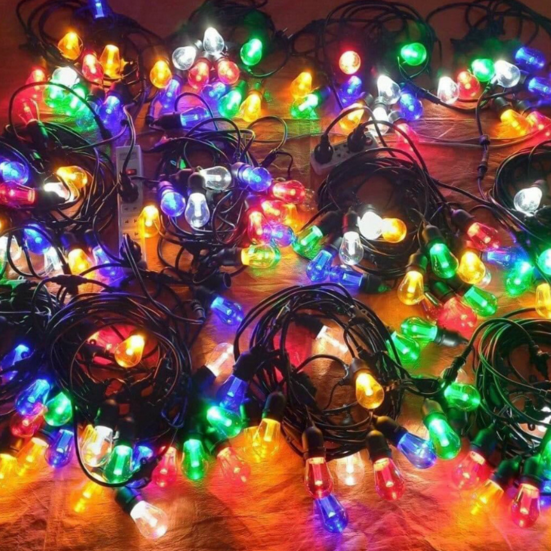 Bóng LED EDISON S14 Nhiều màu Đuôi E27 Kín nước 3W