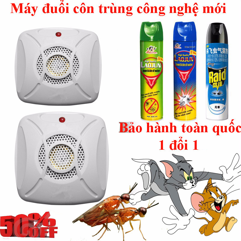 [HCM]máy đuổi côn trùng bằng sóng siêu âmMáy Đuổi Chuột Đuổi Côn Trùng Bằng Sóng Siêu Âm Công nghệ Nhật Bản mới nhất sua đuôi lôi no vê côn trùng.(Bảo Hành 12 tháng)