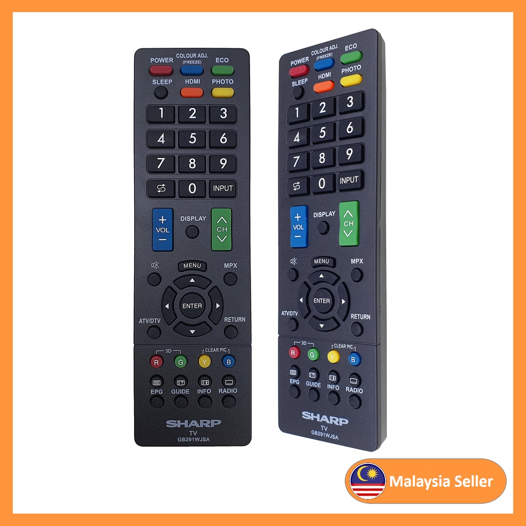 Compatible For Sharp Led Lcd Flat Penal Tv Remote Control GB291WJSA