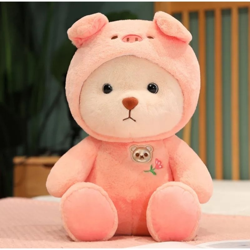 Gấu nhồi bông mặc áo đáng yêu 25cm