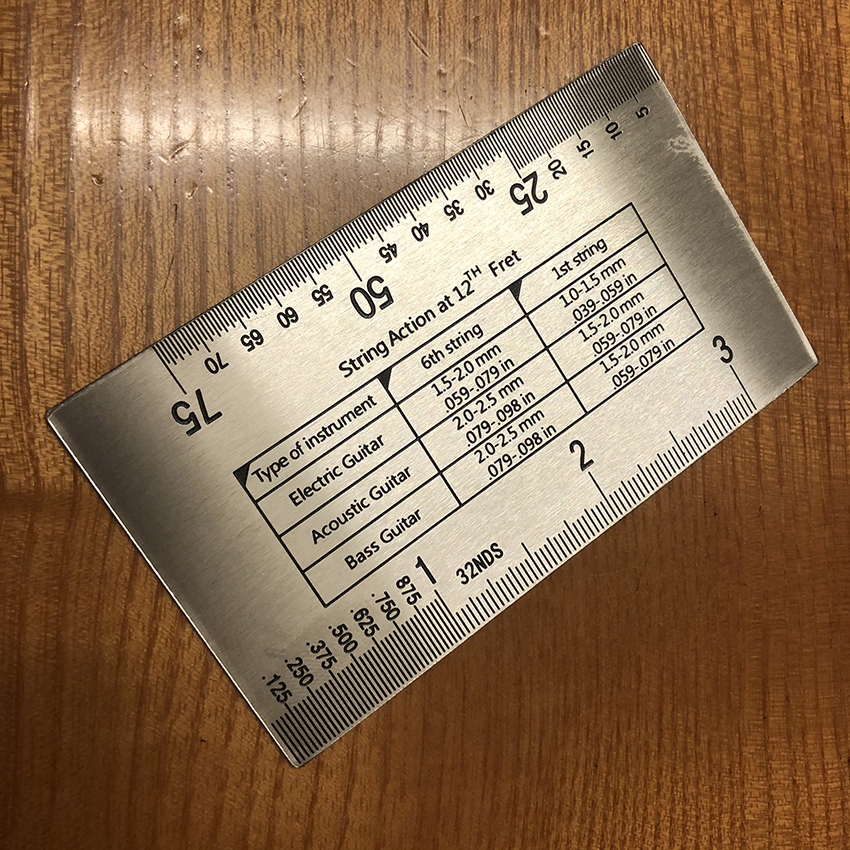 Thước đo Action đàn guitar - String Action Ruler - Vinida Guitar - Duy Guitar Store