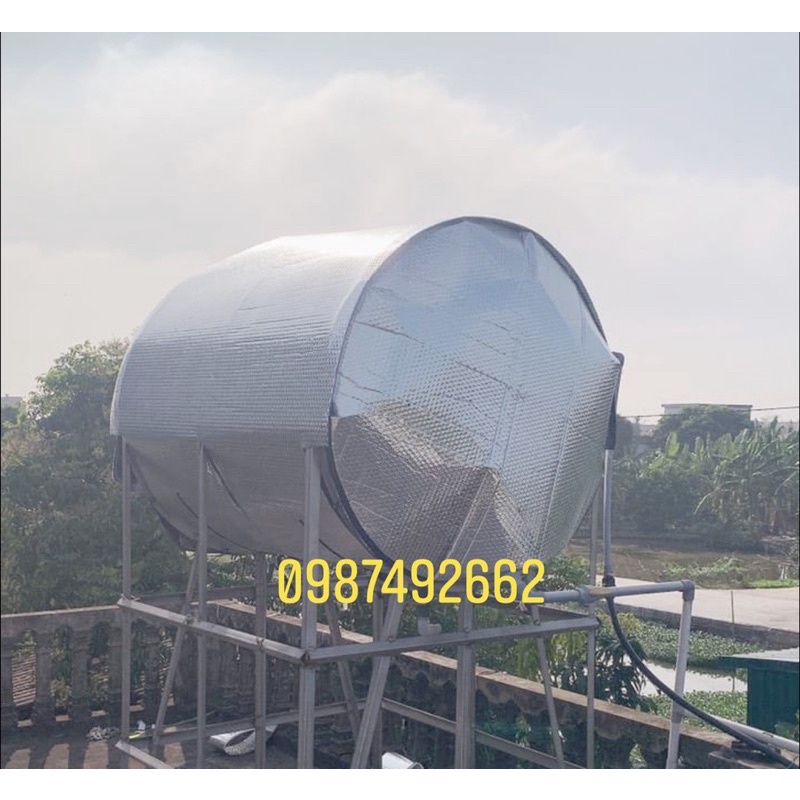 #Vỏ_bọc_chống_nóng_téc_nước 1000 lít nằm