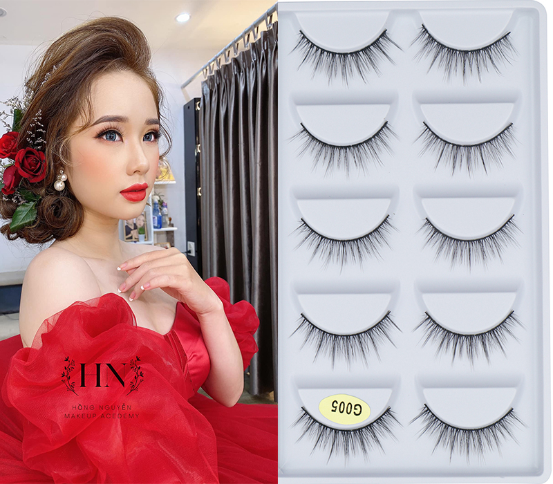 [HCM]Lông mi giả Mi Chồn Tự Nhiên  5 Cặp Nhiều Mã