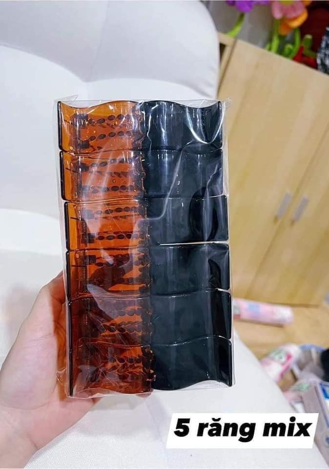 LỐ 12 KẸP CÀNG CUA 5 RĂNG  [LOẠI NHỰA ĐẸP]