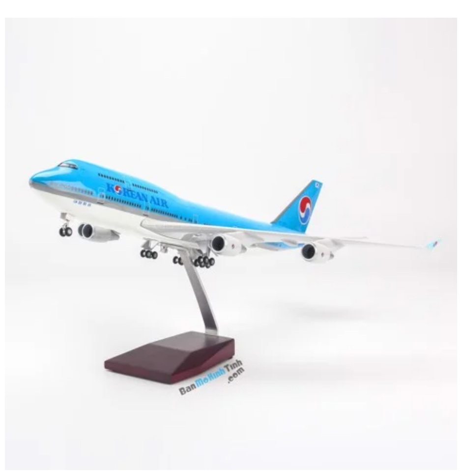 Mô hình máy bay Korean Air Boeing B747 47cm