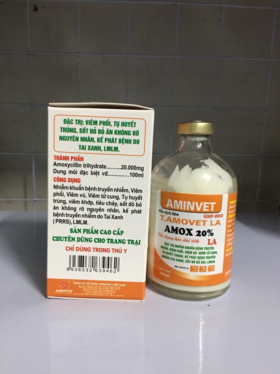Amox 20% aminvet (100ml) chỉ dùng trong thú y