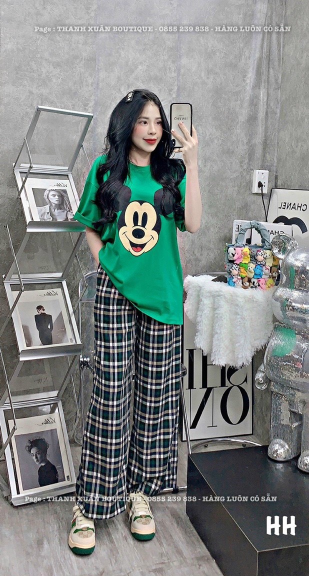 Sét bộ nữ áo thun quần kate siêu xinh