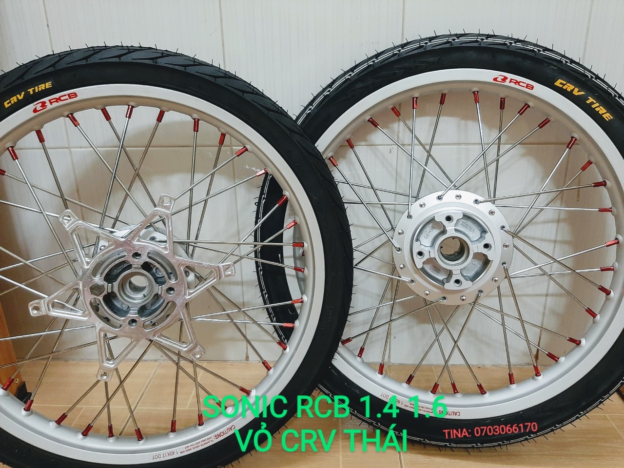 BÁNH CĂM SONIC NIỀN NHÔM RCB 1.1  ĐÙM SƠN BẠC CĂM MẠ CROM   VỎ CRV THÁI