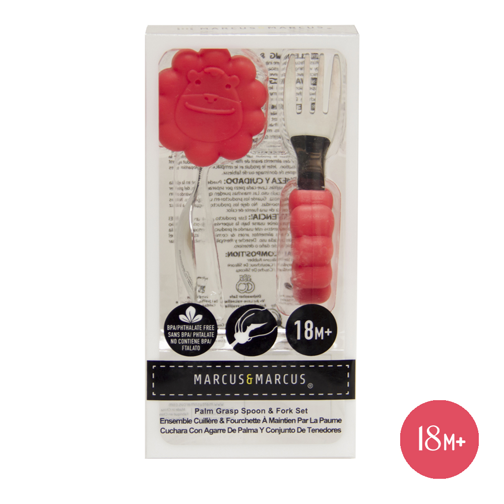 Bộ thìa nĩa tập ăn cho bé Palm Grasp Marcus & Marcus, từ 18 tháng - Marcus
