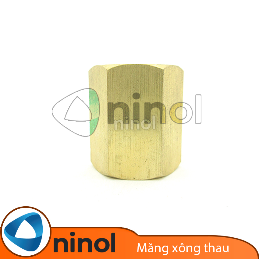 Nối thau 2 đầu ren trong