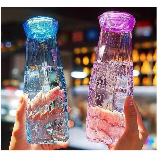 Bình Thuỷ Tinh Kim Cương Đựng Nước 400ml