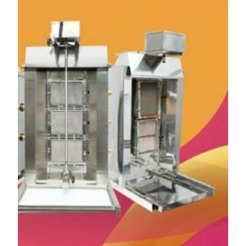 Lò Nướng Thịt Bánh Mì Doner Kebab 3 Buồng Đốt