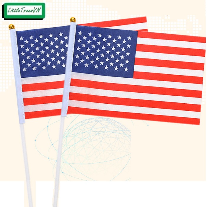 [HCM]Combo 10 lá cờ Mỹ cầm tay (cờ vẫy USA)