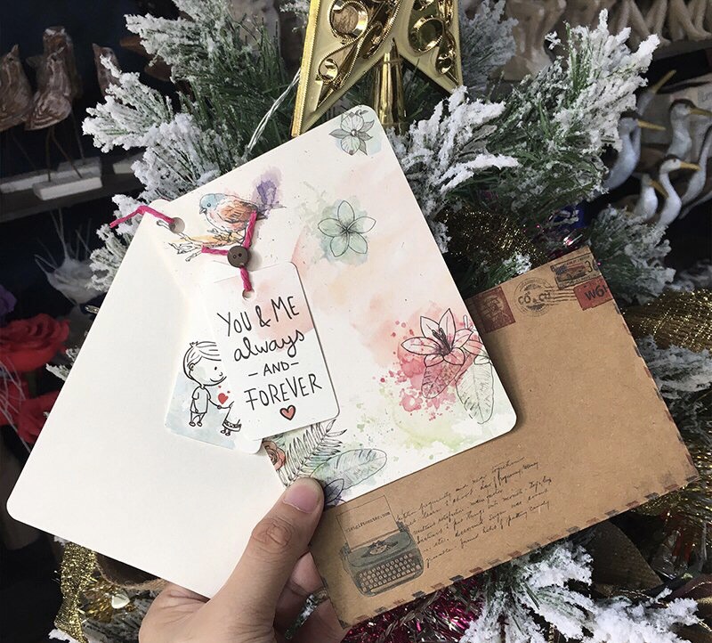 [HCM]Thiệp Handmade Giấy Cứng 49K