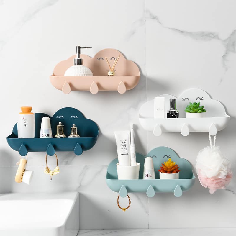 Kệ dán tường nhà tắm hình đám mây