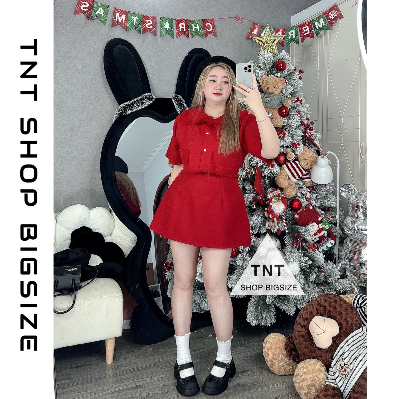 SET 2 MÓN LENNIN TUA RUA CHÂN VÁY FORM A [TNT SHOP BIGSIZE 60KG 90KG]