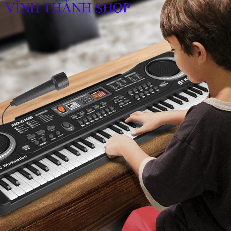 [ Tặng 2 quà ngẫu nhiên ]  Đàn Piano - Đàn Piano 61 phím Đàn cho bé Đồ chơi cho bé