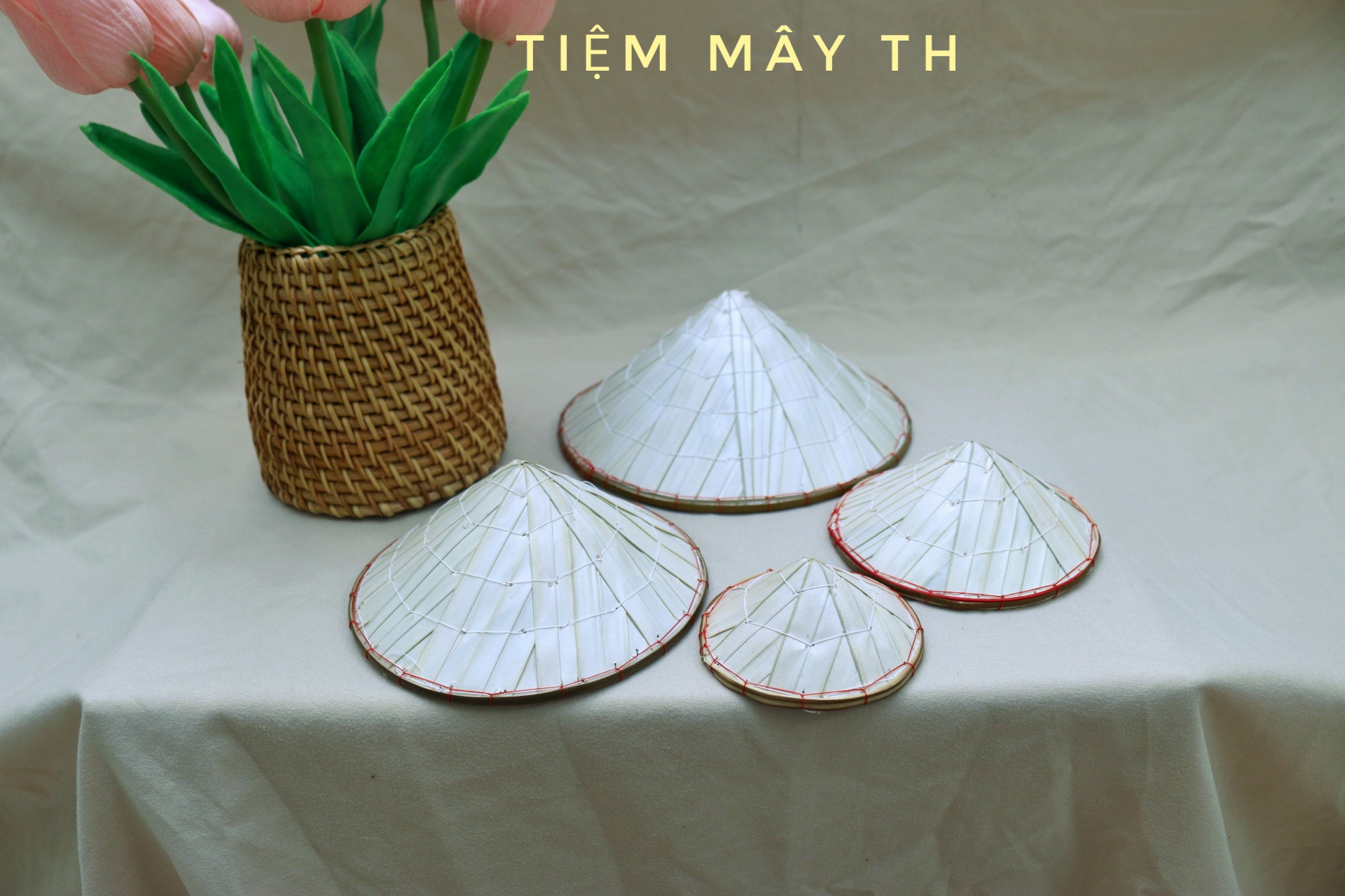 (Kho sỉ) Nón lá mini TIỆM MÂY TH trang trí, nón mini decor