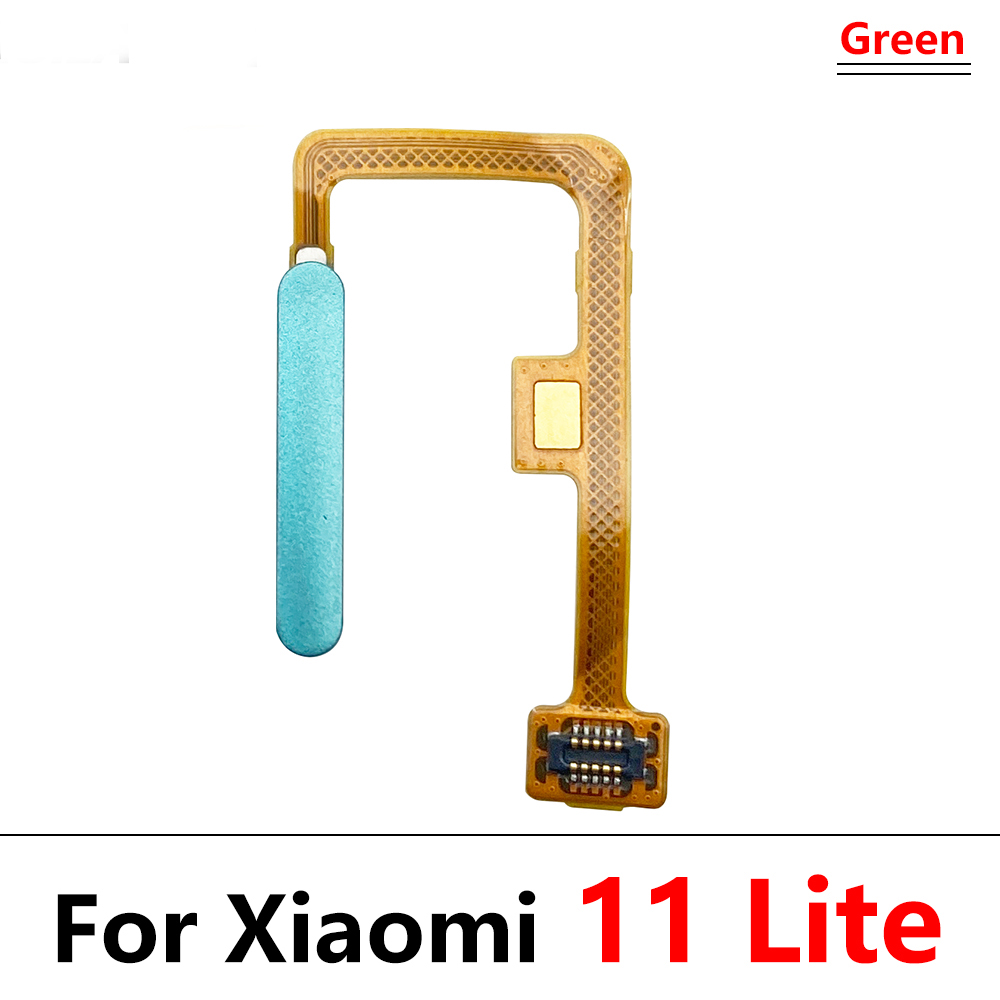 For Xiaomi Mi 11 Lite Home Button Fingerprint Menu Return Key Sensor Fingerprint Scanner Flex Cable