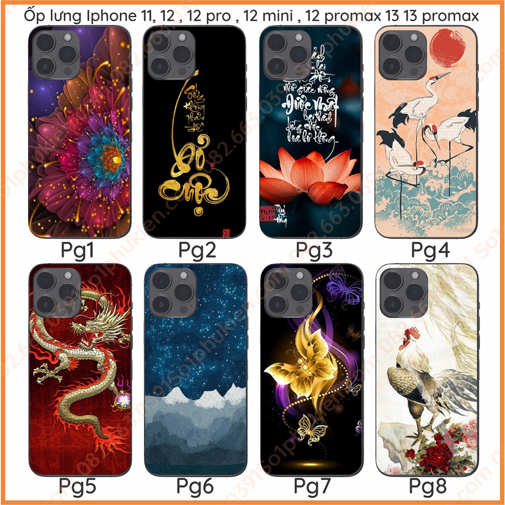 Ốp lưng Iphone 11 iphone 12 12 pro 12 promax iphone 13 promax hình thư pháp đẹp