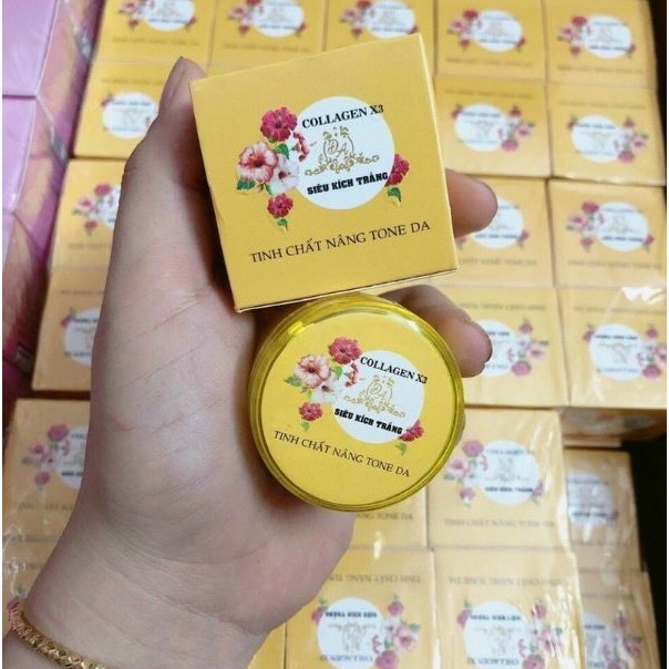 ) Kích trắng Collagen X3.
