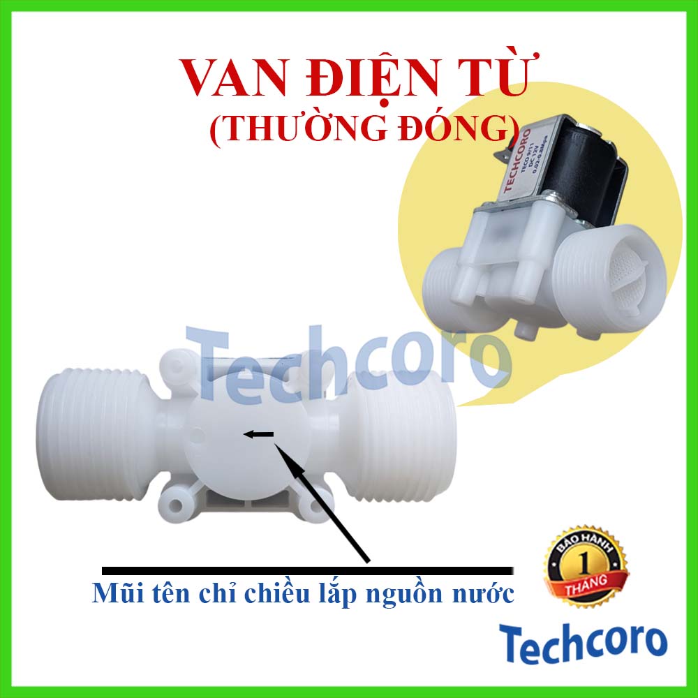Van Điện Từ 12V phi 21/27, van nước điện từ chất lượng cao